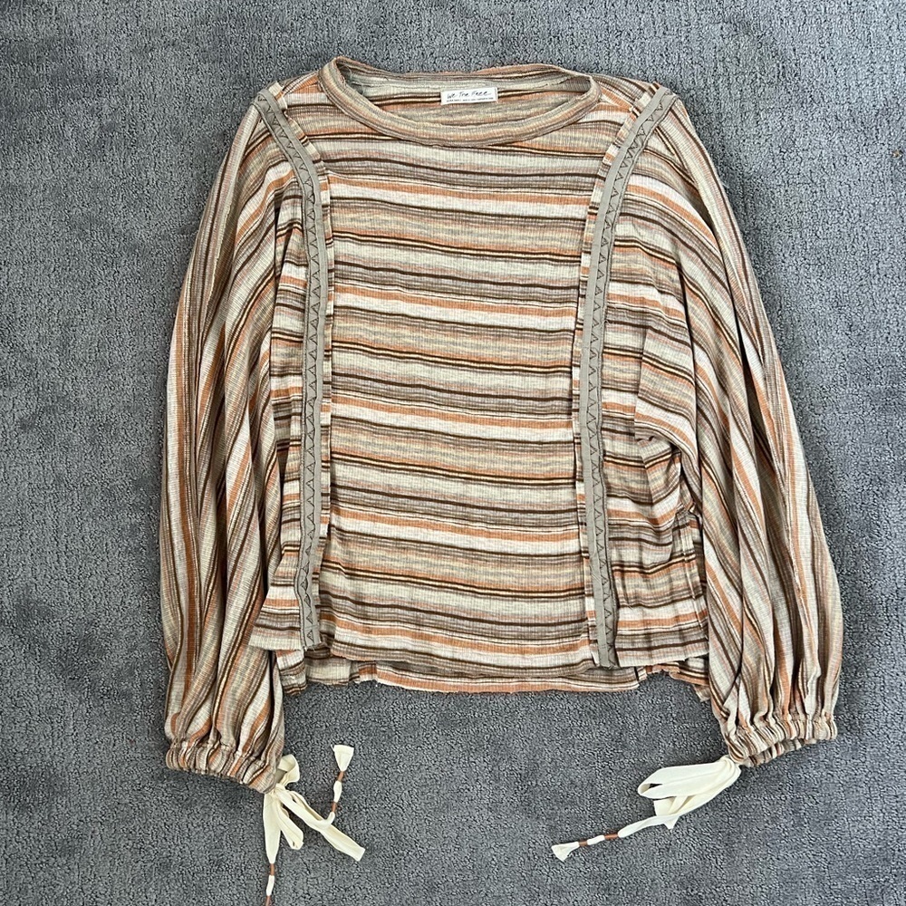 We The Free Lantern Sleeve Oversized Long Sleeve Top